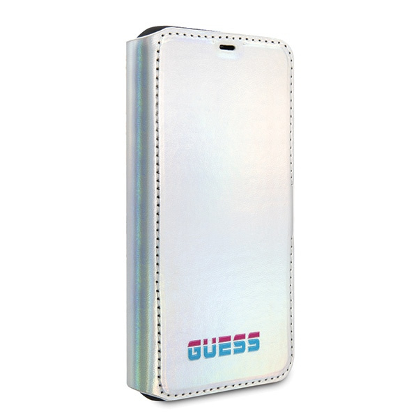 Etui GUESS Apple iPhone 11 Pro Max Book Iridescent Srebrny Case