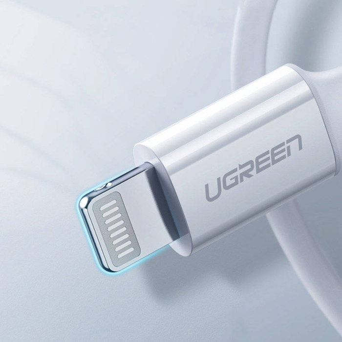 Ugreen kabel przewód MFi USB Typ C - Lightning 3A 1.5 m biały (US171)