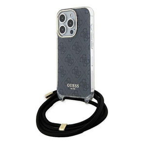 Etui Guess GUHCP15XHC4SEK iPhone 15 Pro Max 6.7" czarny/black hardcase Crossbody Cord 4G Print Case