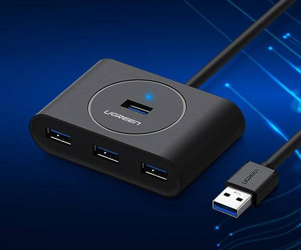 Ugreen rozdzielacz HUB 4x USB 3.2 Gen 1 (kabel 1 m) czarny (CR113 20291)