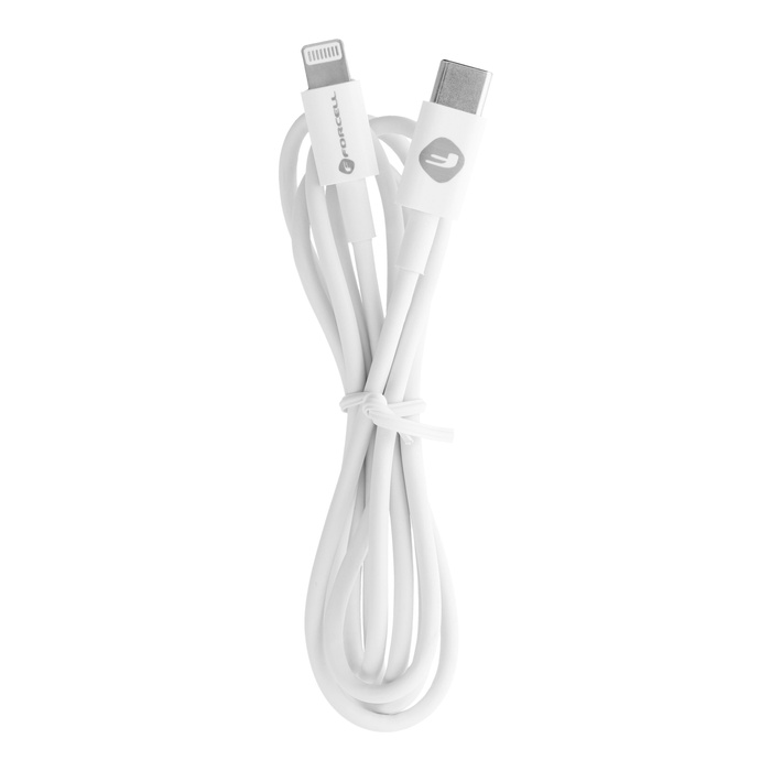 FORCELL C291 kabel Typ C do Lightning PD 27W TUBA 1 m biały