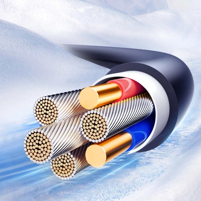 Kabel spiralny Joyroom S-A43 Crystal-Clear Series 3A USB-A - USB-C 1,5m - czarny