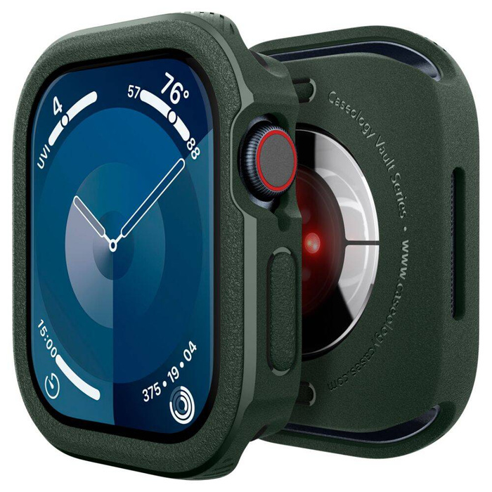 ETUI CASEOLOGY VAULT APPLE WATCH 10 (46 MM) MIDNIGHT GREEN