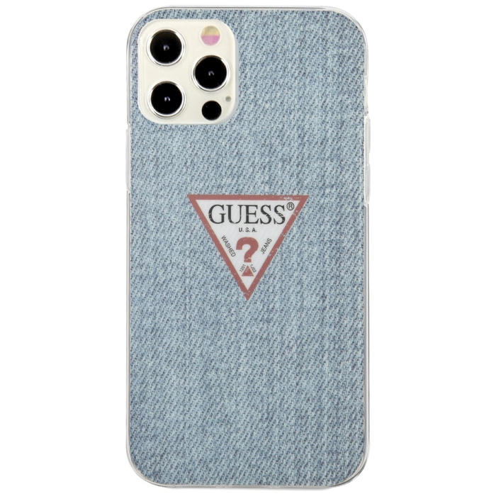 Etui GUESS Apple iPhone 12 Pro Max Jeans Collection Niebieski Hardcase