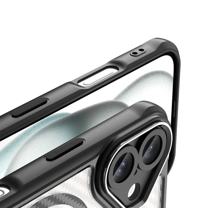 Etui silikonowe Leading Series MagSafe do iPhone 16 Plus - czarne