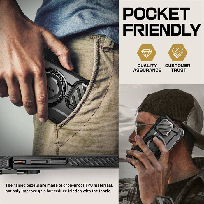 ETUI SUPCASE UB XT MAG MAGSAFE IPHONE 16 PRO BLACK