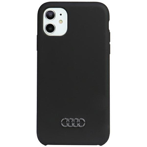 Audi Silicone Case iPhone 12 / 12 Pro 6.1" czarny/black hardcase AU-LSRIP12P-Q3/D1-BK