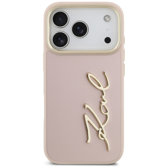 Etui Karl Lagerfeld Karl Script Logo do  iPhone 17 Pro różowy