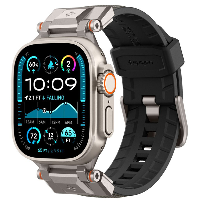 PASEK SPIGEN APPLE WATCH 6 / 7 / 8 / 9 / 10 / SE / ULTRA 1 / 2 (44 / 45 / 46 / 49 MM) DURAPRO ARMOR SZARY