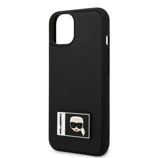 Etui KARL LAGERFELD Apple iPhone 13 Mini Ikonik Patch Czarny Hardcase