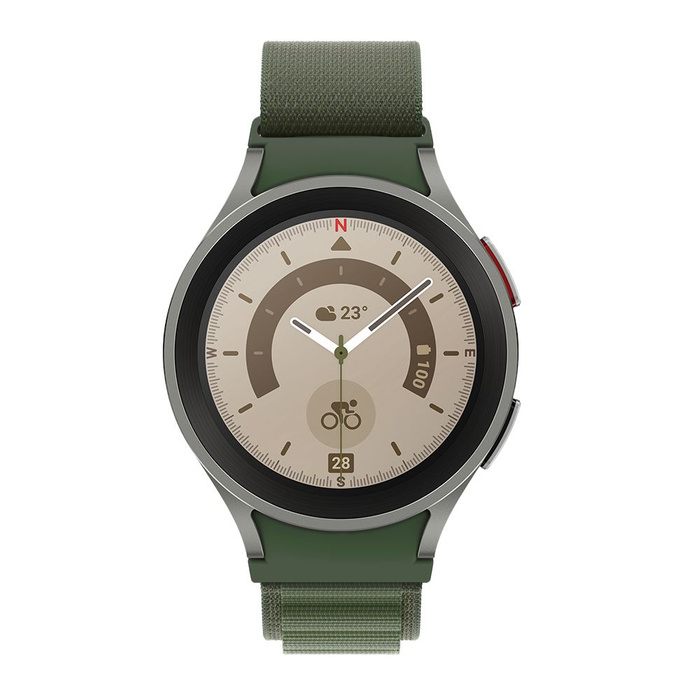 Pasek Tech-Protect Nylon Pro Samsung Galaxy Watch 4 / 5 / 5 Pro (40 / 42 / 44 / 45 / 46 Mm) Military Green
