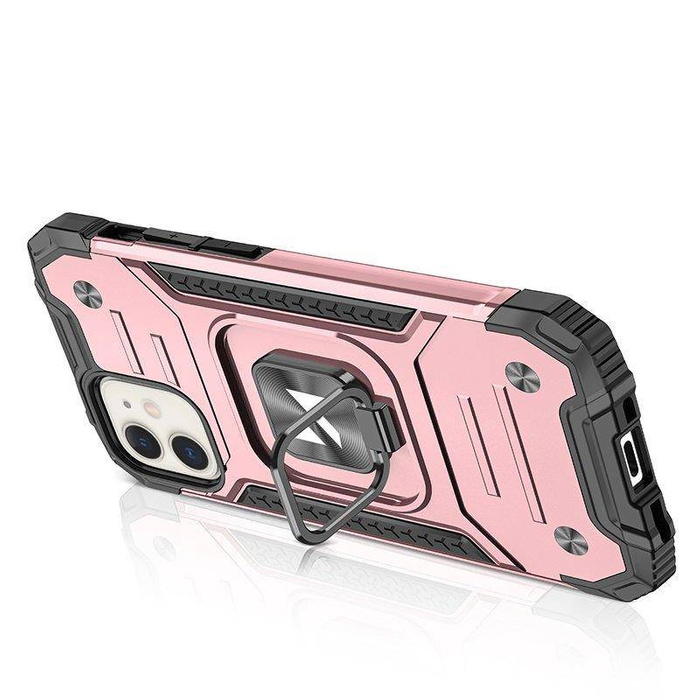 Etui Wozinsky Ring Armor Etui iPhone 14 Pancerny Pokrowiec Uchwyt Magnetyczny Ring Złote Case