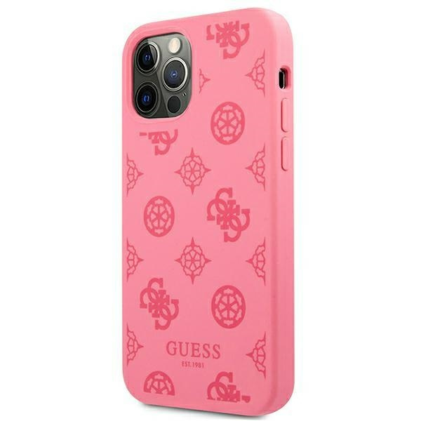 Etui GUESS Apple iPhone 12 Pro Max Peony Collection Fuksja Hardcase