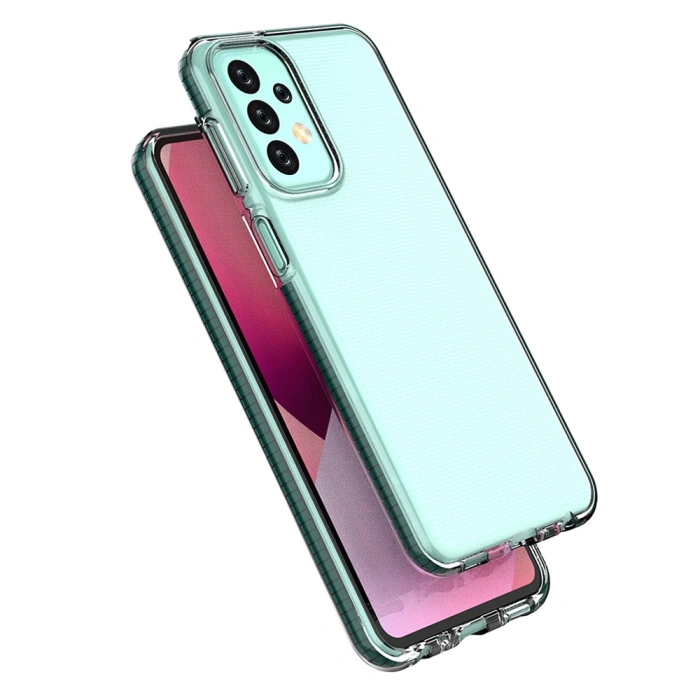 Spring Case etui Samsung Galaxy A23 silikonowy pokrowiec z ramką czarne