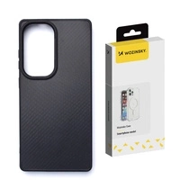 Etui Wozinsky Carbon Fibre Case z MagSafe na Samsung Galaxy S25 - czarne