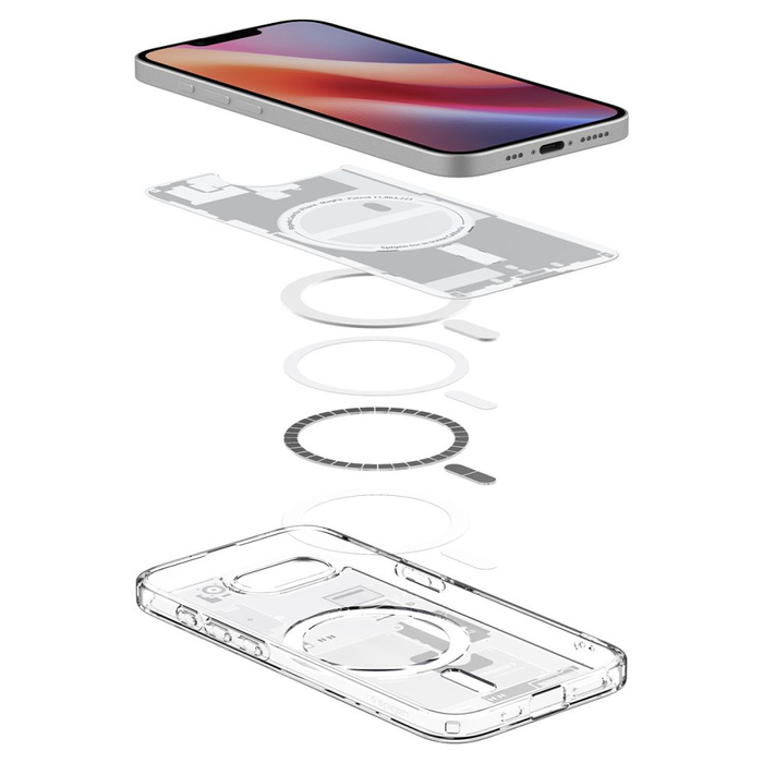 ETUI SPIGEN IPHONE 16E ULTRA HYBRID MAG MAGSAFE ZERO ONE BIAŁE