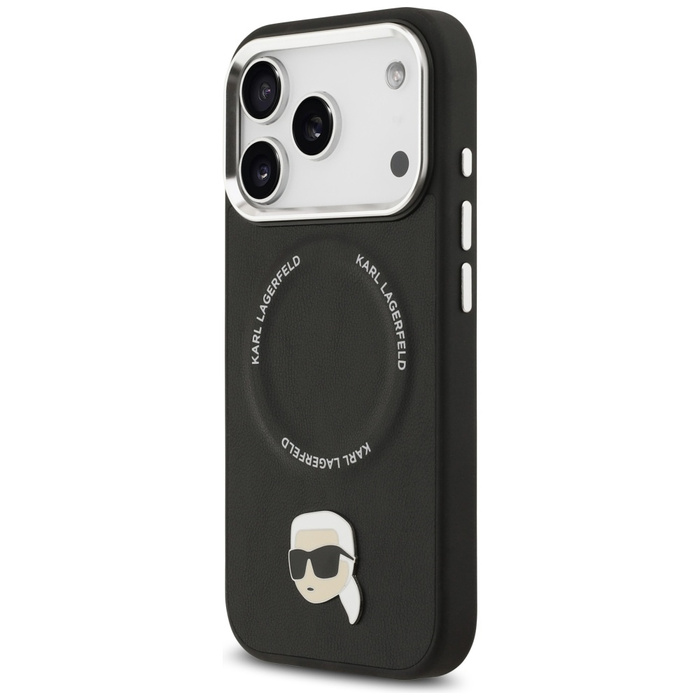 Etui Karl Lagerfeld Karl Pin MagSafe do  iPhone 17 Pro Max czarny
