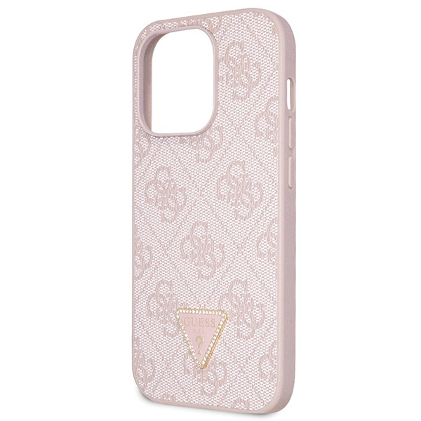 Etui Guess GUHCP15LP4TDSCPP iPhone 15 Pro 6.1" różowy/pink hardcase Crossbody 4G Metal Logo Case