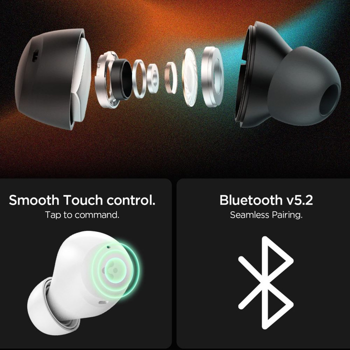 SŁUCHAWKI BEZPRZEWODOWE SPIGEN SA2401 ANC PRO IN-EAR EARPHONE BIAŁE