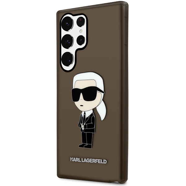 Etui Karl Lagerfeld Klhcs23lhniktck S23 Ultra S918 Czarny/black Hardcase Ikonik Karl Lagerfeld Case