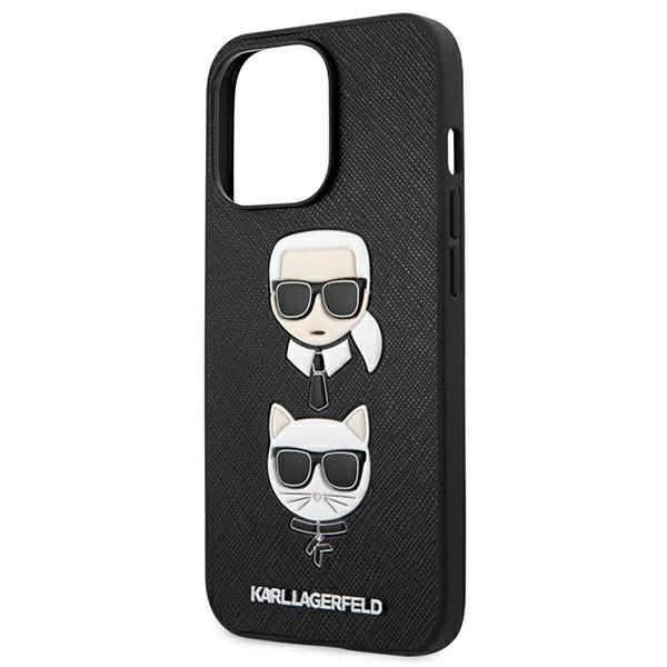 Etui KARL LAGERFELD Apple iPhone 13 Pro Book Saffiano Karl & Choupette Czarny Case