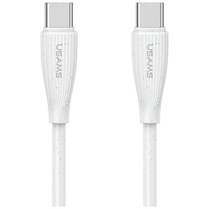 Kabel USAMS Green Series SJ716 60W USB-C do USB-C 1m biały