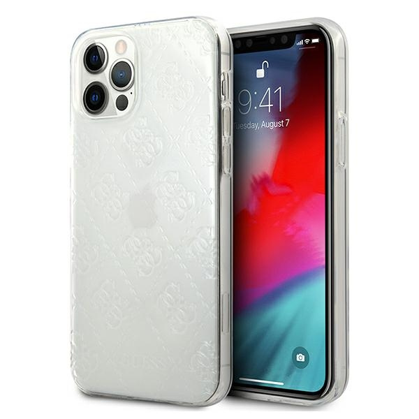 Etui GUESS Apple iPhone 12 Pro Max 4G 3D Pattern Collection Bezbarwny Hardcase