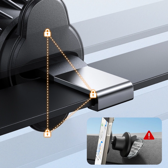 Uchwyt Joyroom JR-ZS406 samochodowy magnetyczny na kratkę nawiewu - czarny