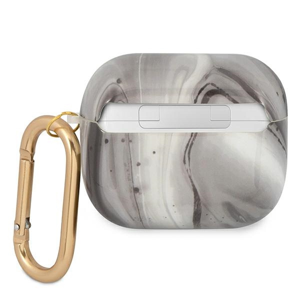 Etui GUESS Apple AirPods 3 Marble Collection Czarny Case