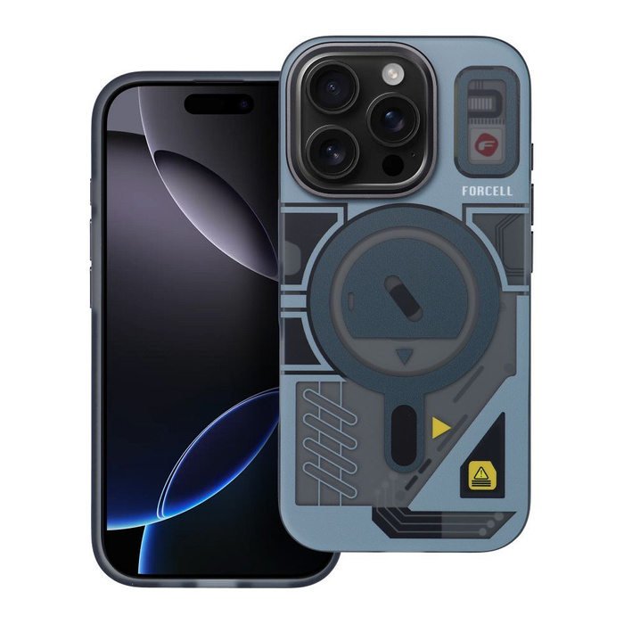 Etui na Samsung S25 ULTRA Forcell F-Protect Levels Dual Layer 4D technology zgodny z MagSafe Military Drop-Test cyber grey