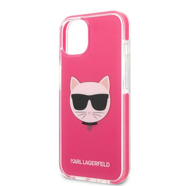 Etui KARL LAGERFELD Apple iPhone 13 Mini Choupette Head Fuksja Różowy Hardcase