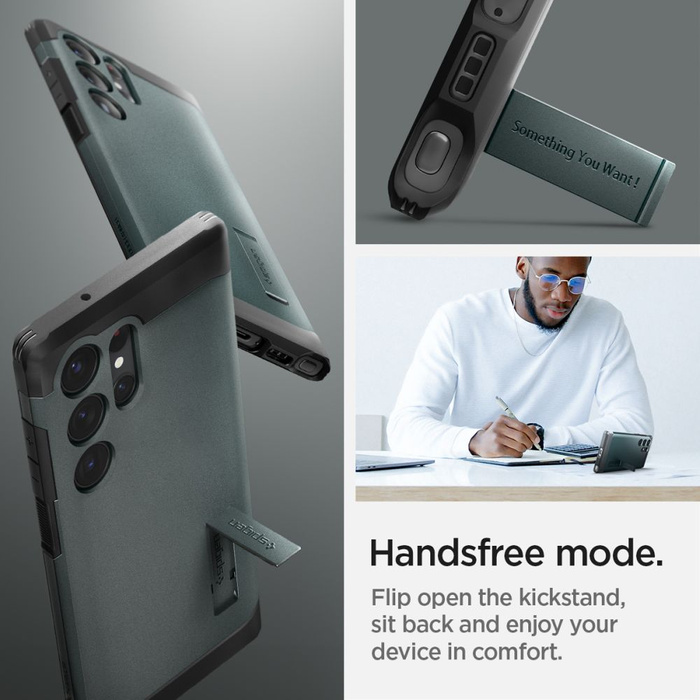 Etui Spigen Tough Armor Galaxy S23 Ultra Abyss Green Case