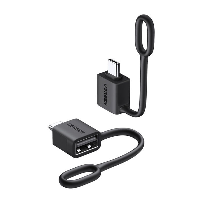 Adapter USB-C do USB-A Ugreen LS503, 2 sztuki (biały)