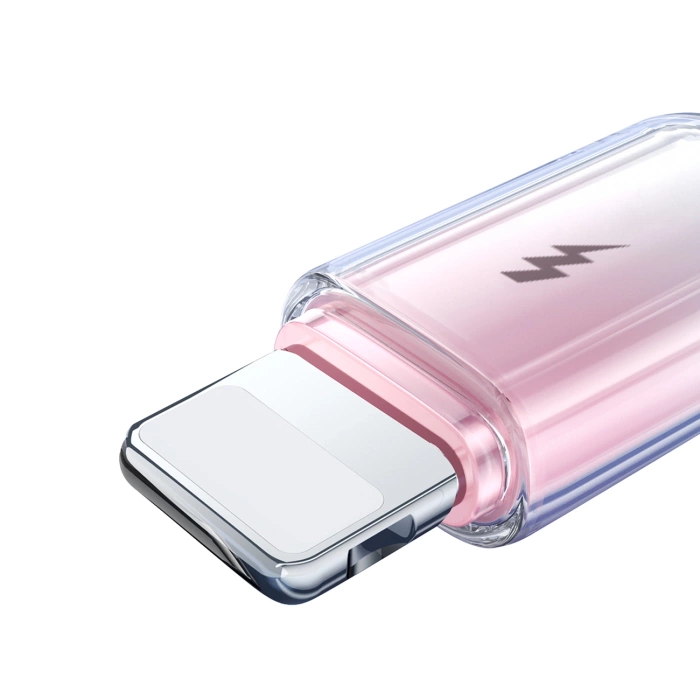 Kabel Joyroom S-A42 Crystal-Clear Series 3A USB-A - Lightning 1,2m - biały