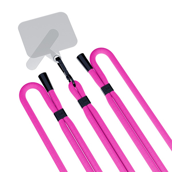 3MK EasyClip Pink (black) Smycz do telefonu
