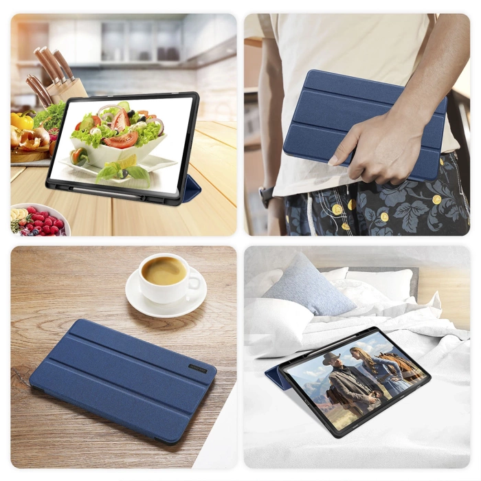 Etui Dux Ducis Domo na Samsung Galaxy Tab S10 Plus/S9 Plus/S9 FE Plus - niebieskie