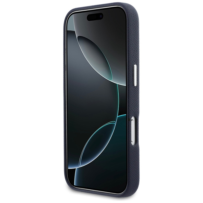 Etui Karl Lagerfeld Karl & Choupette     Head Pins Saffiano MagSafe do iPhone 17 Pro Max niebieski