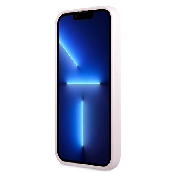 Etui GUESS Apple iPhone 13 Mini Saffiano Hot Stamp & Metal Logo Fioletowy Case