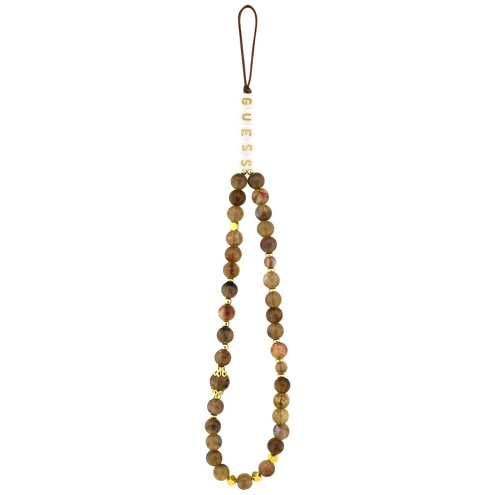 Etui Guess 4G Strap 4G Classic Logo do   iPhone 17 Pro Max brązowy