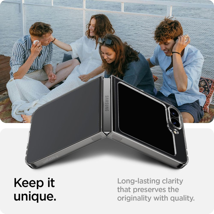 ETUI SPIGEN AIRSKIN SAMSUNG GALAXY Z FLIP 6 / 7 FE CRYSTAL CLEAR
