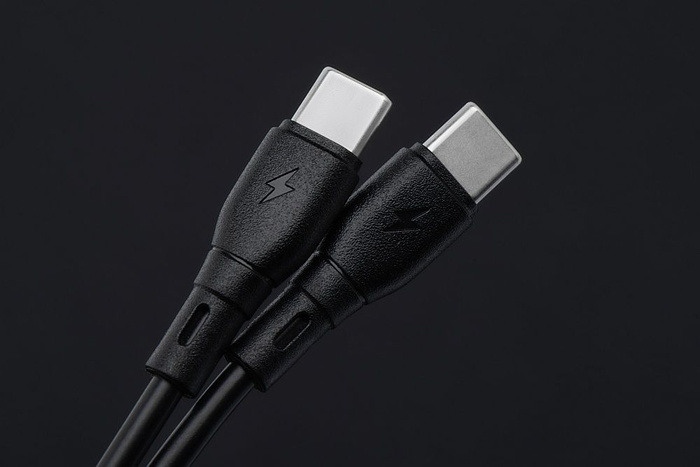 Kabel USB C do USB C Blue Star 3A 60W ECO 2 m PJ73-14-3 czarny