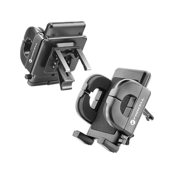 Uchwyt na telefon do samochodu uniwersalny Forcell F-Grip Regular do kratki czarny