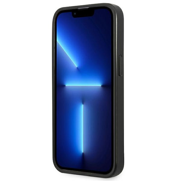 Etui GUESS Apple iPhone 14 Plus Saffiano Triangle Logo Srebrny Hardcase