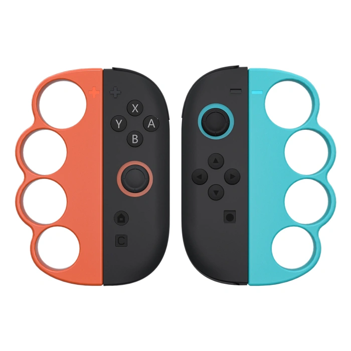 Pakiet akcesoriów rodzinnych 23 w 1 do konsoli Nintendo Switch 2 - zestaw pomarańczowy i niebieski