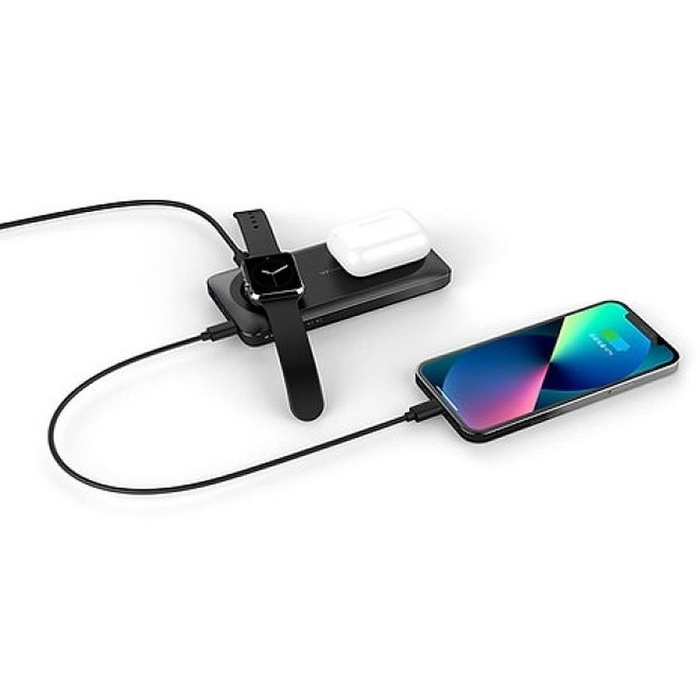 VEGER powerbank 10000 mAh z ładowaniem indukcyjnym kompatybilny z MagSafe PD QC3.0 3A 22,5W MagMulti (W1156) czarny