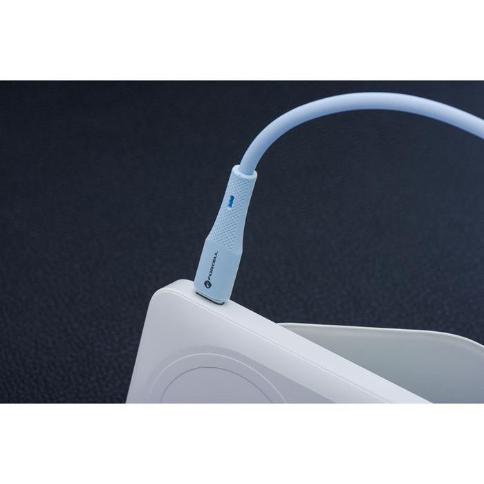Kabel USB A do Lightning Forcell F-Energy 2,4A 12W Silicone 1 m C343 niebieski