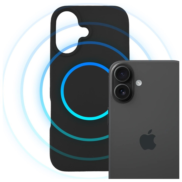 Etui 3MK Hardy MagSilicone do Apple      iPhone 16 Plus grafitowy