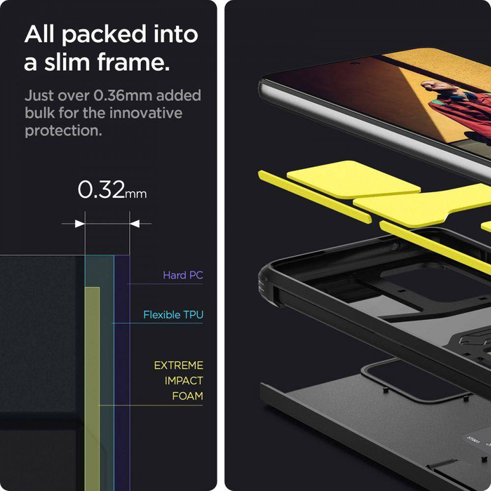 Etui SPIGEN Galaxy A52 LTE / 5G Tough Armor Black Case