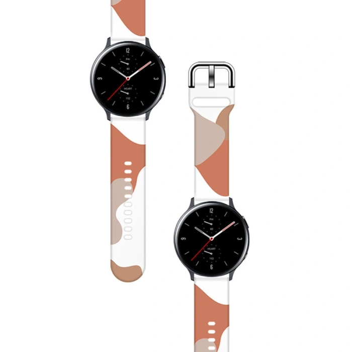 Pasek Strap Moro do Samsung Galaxy Watch 40 / 41 / 42 / 43 / 44 mm silikonowa bransoletka opaska do zegarka - wzór 5