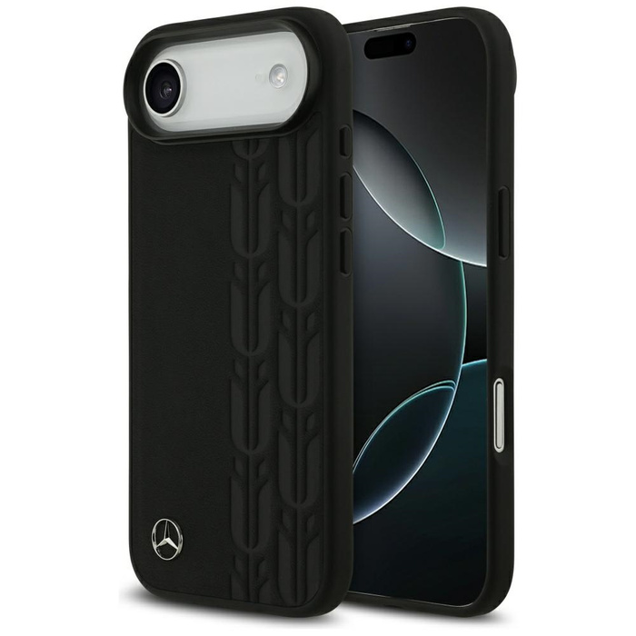 Etui Mercedes Leather Laurel Leaves      MagSafe do iPhone Air czarny